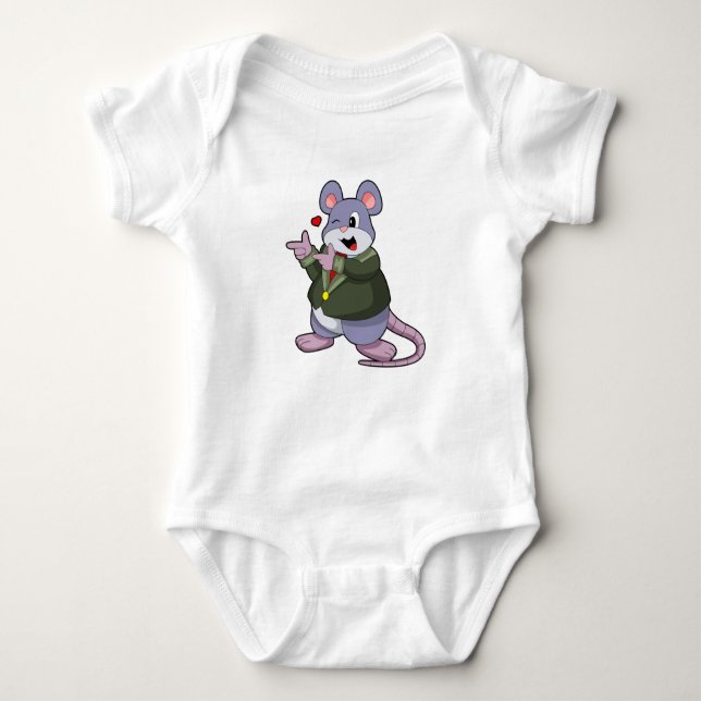 Body Para Bebé Mouse as Groom with Suit (Anverso)