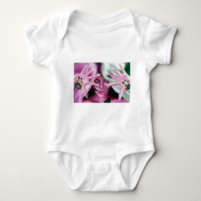 Body Para Bebé Mujer Robótica (Anverso)