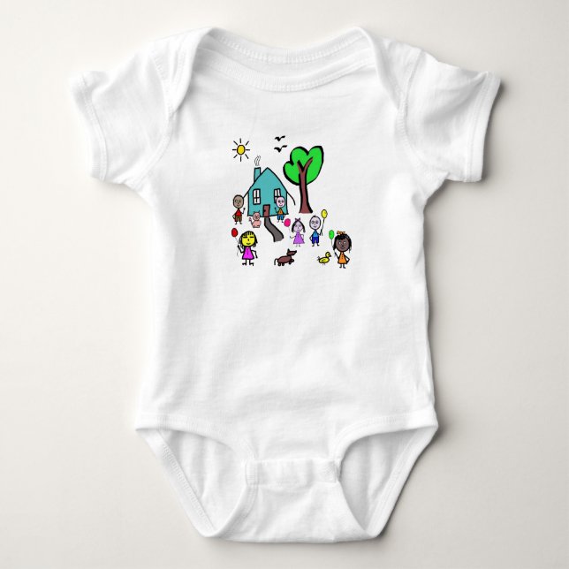 Body Para Bebé Mundo de Bodysuit para Bebés (Anverso)