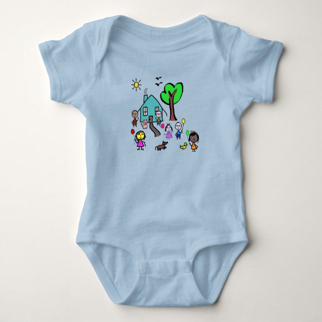 Body Para Bebé Mundo de Bodysuit para Bebés (Anverso)