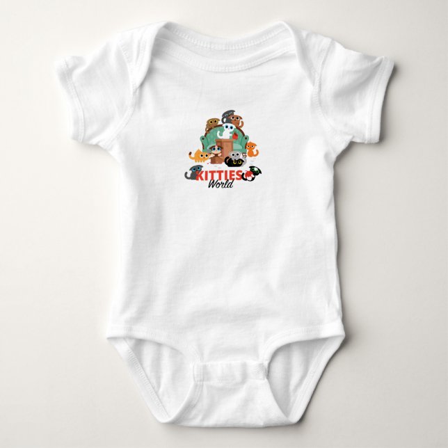 Body Para Bebé Mundo de Gatitos (Anverso)