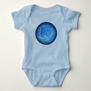 Body Para Bebé Mundo Oceánico Marea Tranquila Arte para Niños y B
