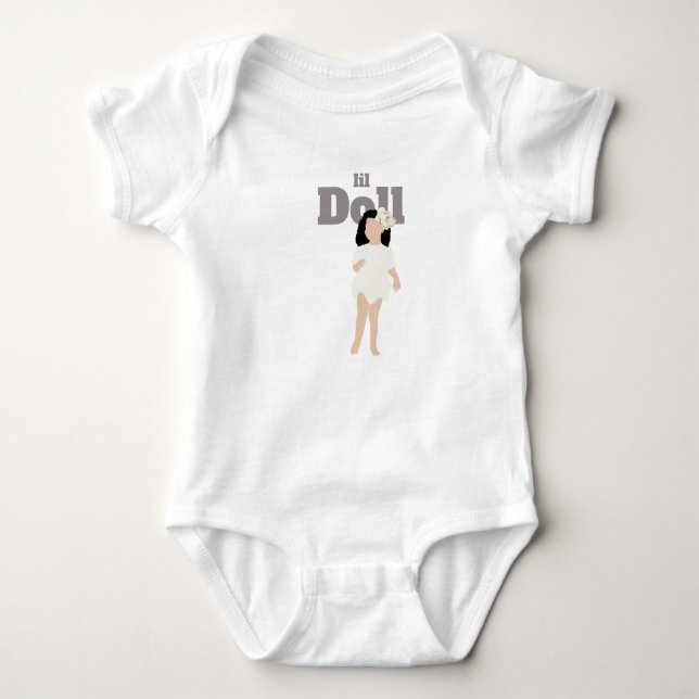 Body Para Bebé Muñeca Lil T-Shirt Baby Bodysuit (Anverso)