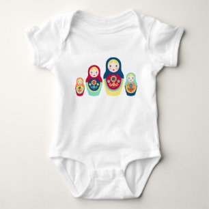 Body Para Bebé Muñecas de Matryoshka