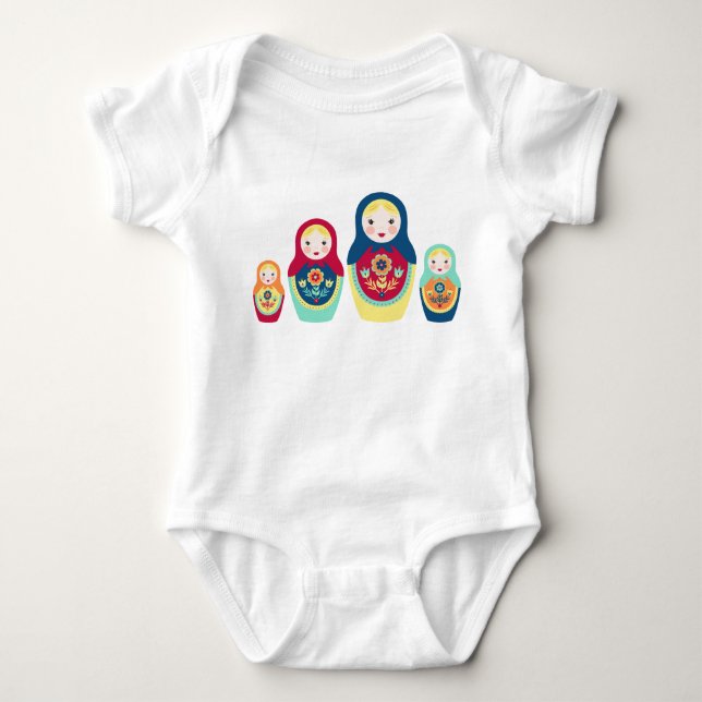 Body Para Bebé Muñecas de Matryoshka (Anverso)