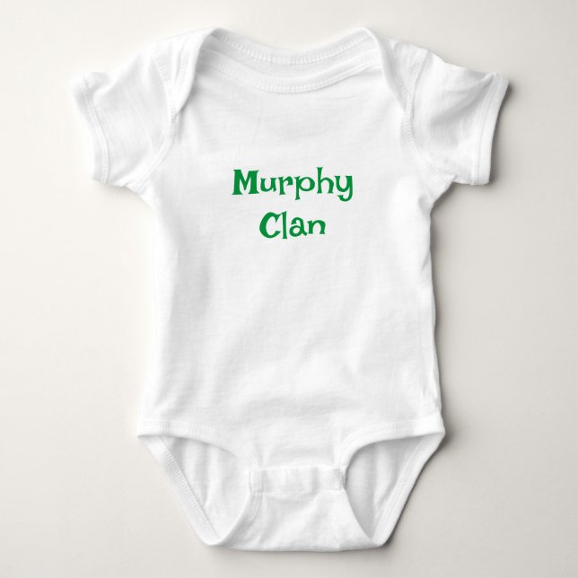 Body Para Bebé Murphy Clan Bodysuit (Anverso)