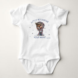 Body Para Bebé Música de Rockstar Niño Personalizada