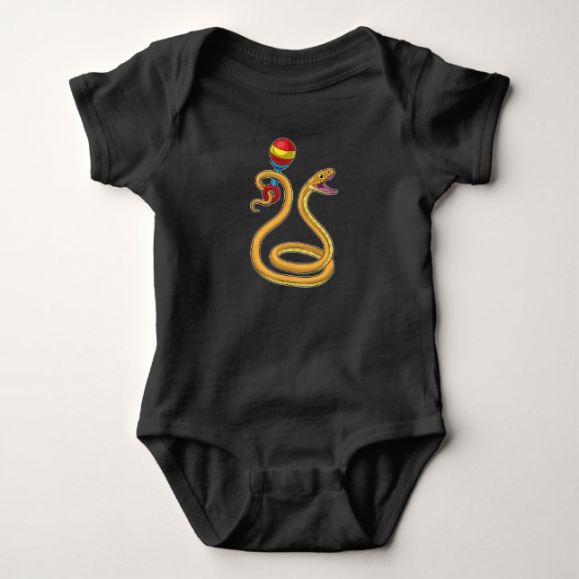 Body Para Bebé Músico de serpiente rattle Music (Anverso)