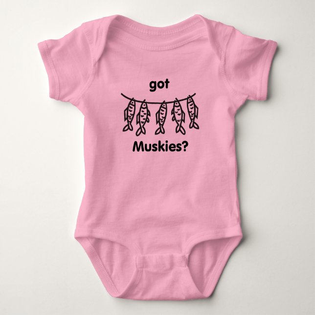 Body Para Bebé muskies conseguidos (Anverso)
