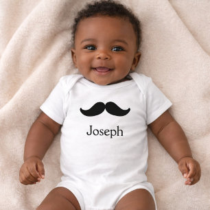 Body Para Bebé Mustache lindo y guapo