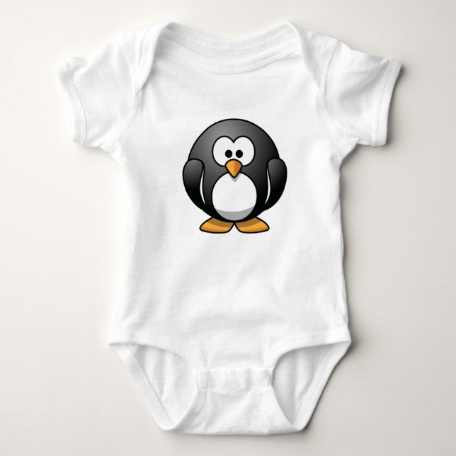 Body Para Bebé Muy alrededor de la camiseta del bebé del pingüino (Anverso)