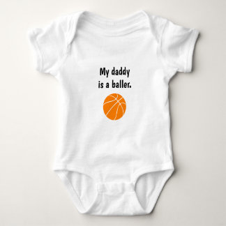Body Para Bebé “My daddy is a baller.” Baloncesto