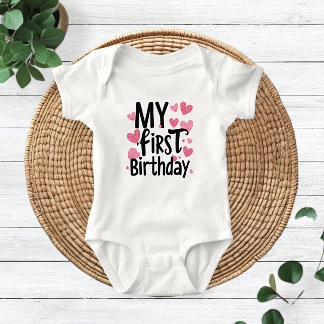 Body Para Bebé My first birthday , birthday for kids (Subido por el creador)