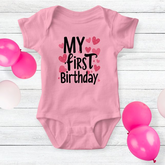 Body Para Bebé my first birthday bodysuit for newborn (Subido por el creador)