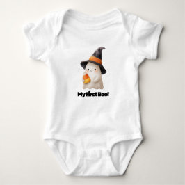 Body Para Bebé My First Boo! – Cute Ghost Halloween Bodysuit for 