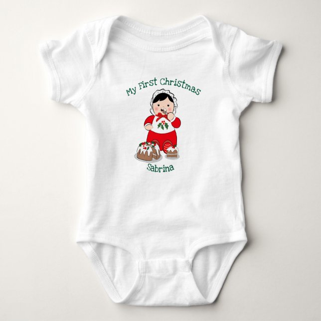 Body Para Bebé My First Christmas (Anverso)
