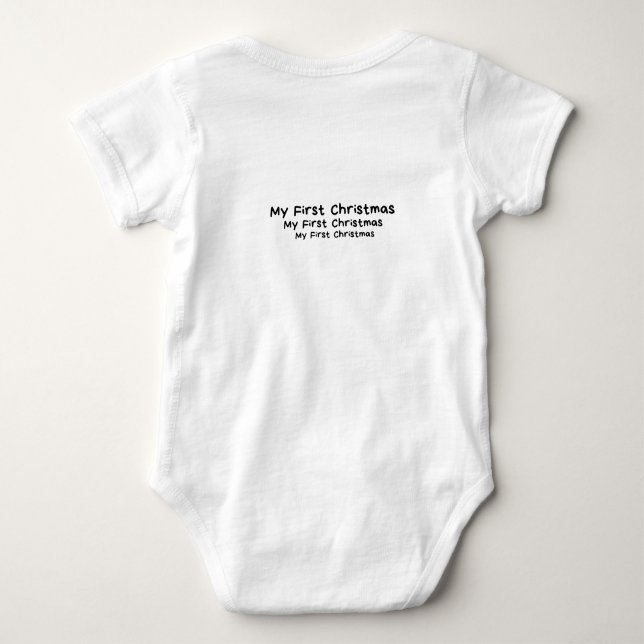 Body Para Bebé My First Christmas -  3Months Old (Reverso)