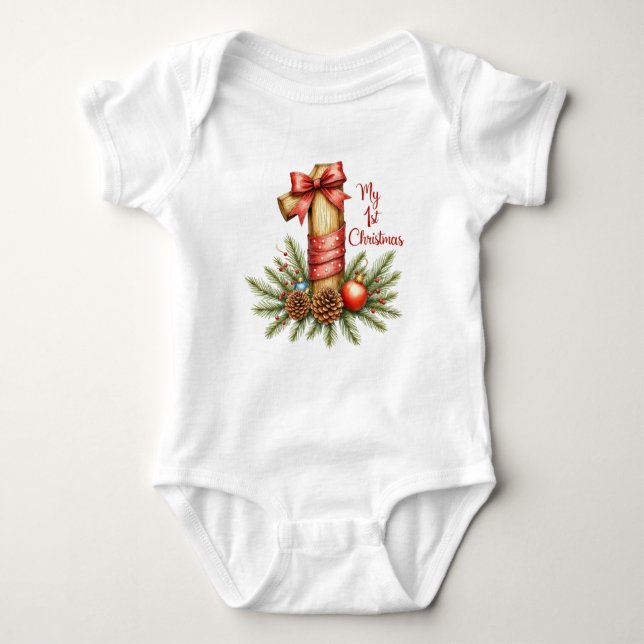Body Para Bebé My First Christmas Baby Bodysuit (Anverso)