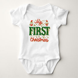 Body Para Bebé My First Christmas Baby Bodysuit – Personalized