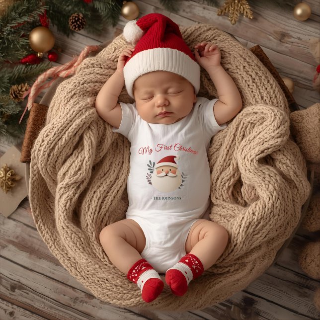 Body Para Bebé My First Christmas Santa – Personalized  (Subido por el creador)