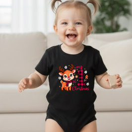 Body Para Bebé My First Christmas T-Shirt 2025 Baby Girl