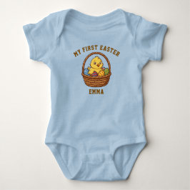 Body Para Bebé My First Easter Chick Baby Bodysuit | Custom Name