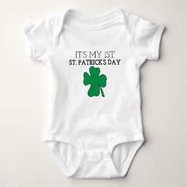 Body Para Bebé My First St. Patrick's Day St. Patrick's Day Graph