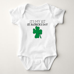 Body Para Bebé My First St. Patrick's Day St. Patrick's Day Graph