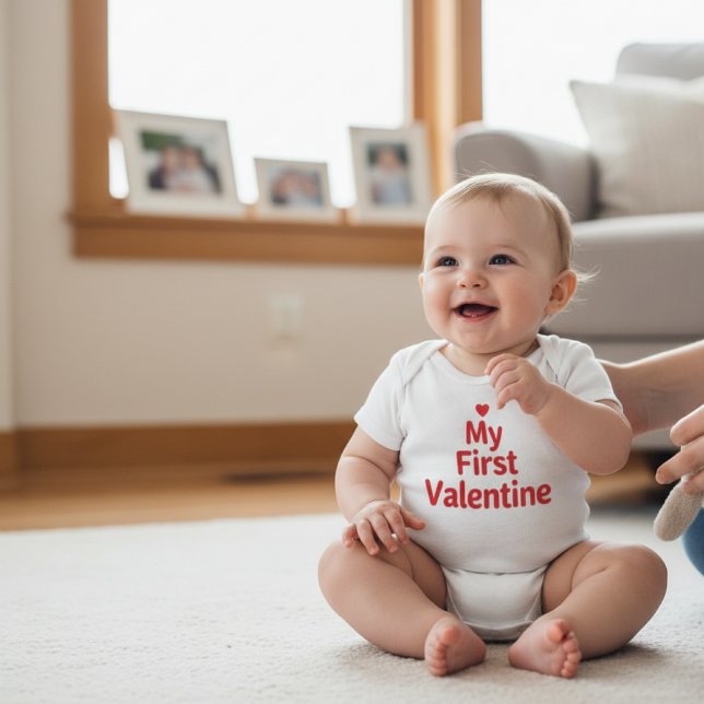 Body Para Bebé My First Valentine Sweet Valentine's Day Outfit (Subido por el creador)