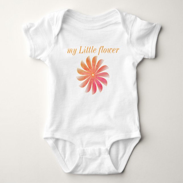 Body Para Bebé my flower Baby Bodysuit (Anverso)