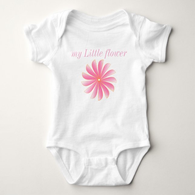 Body Para Bebé my Little flower Baby Bodysuit (Anverso)
