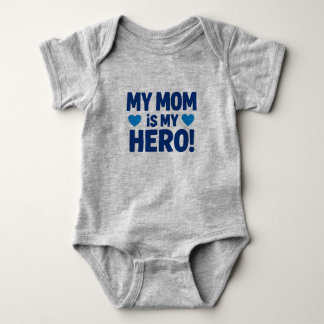 Body Para Bebé My Mom Is My Hero Baby Bodysuit - Cute MotCamiseta