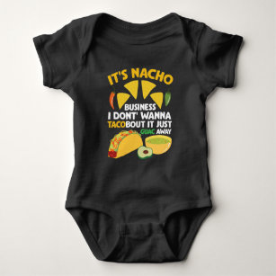 Body Para Bebé Nacho Taco Guacamole come rápido Cinco de Mayo