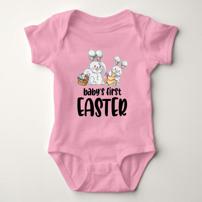 Body Para Bebé Nacidas Nacidas Niñas De Pascua Ropa De Pascua Con (Anverso)