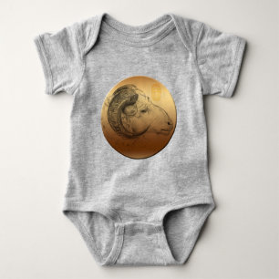 Body Para Bebé Nacido en Año Chino Ram, Zodiac Baby Bodysuit
