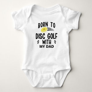 Body Para Bebé Nacido en disco Golf con mi papá   Golf en disco