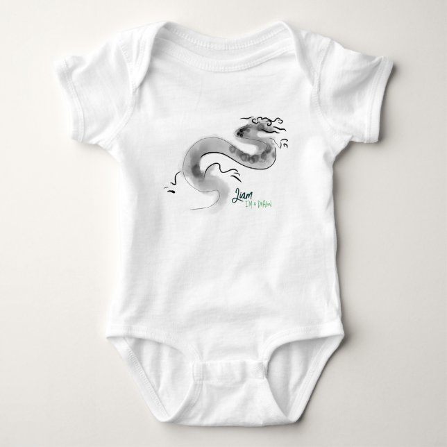 Body Para Bebé Nacido en Dragon Year 2024 Original Bs personaliza (Anverso)