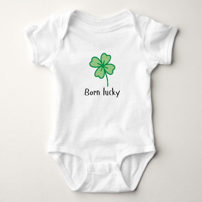 Body Para Bebé Nacido Lucky baby bodysuit (Anverso)
