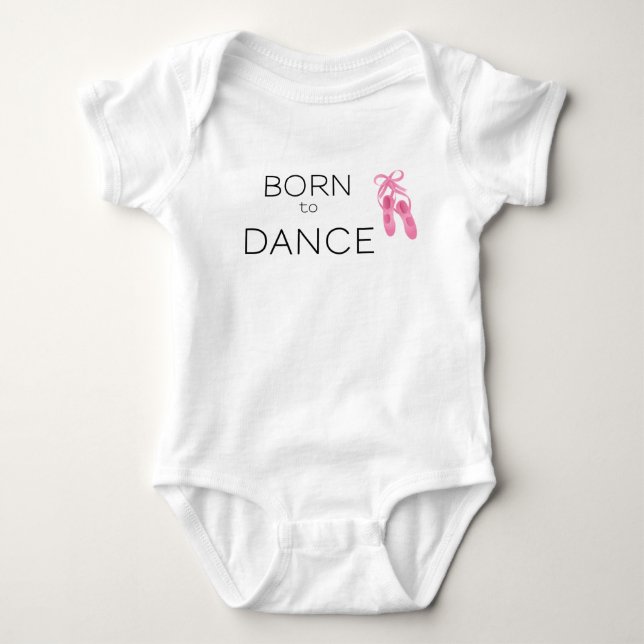 Body Para Bebé Nacido para bailar para niñas pequeñas (Anverso)