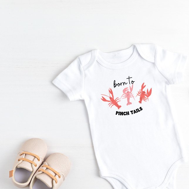 Body Para Bebé Nacido para clavijas (Born to Pinch Tails Baby Bodysuit)