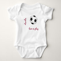 Nacido para jugar fútbol Personalizar Nombre Cute