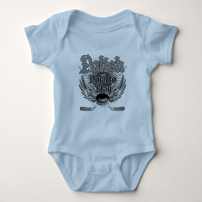 Body Para Bebé Nacido para jugar (polaco) Baby Bodysuit (Anverso)