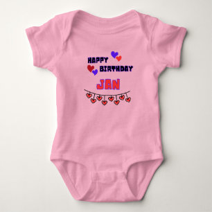 Body Para Bebé Nacimiento de enero Baby Bodysuit