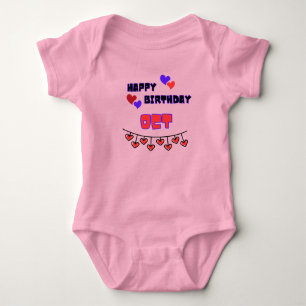 Body Para Bebé Nacimiento de octubre Baby Bodysuit
