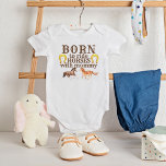Body Para Bebé Nació para montar a caballo con mamá<br><div class="desc">Nació para montar a caballo con la mami tema ecuestre de regalo para los amantes del caballo. Un regalo encantador para un recién nacido,  una ducha de bebé,  un cumpleaños.</div>