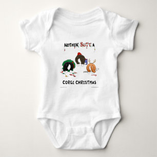 Body Para Bebé Nada empalma navidad de un Corgi