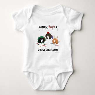 Body Para Bebé Nada empalma navidad de un Corgi