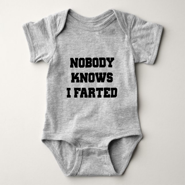 Body Para Bebé Nadie sabe que me engañé (Anverso)