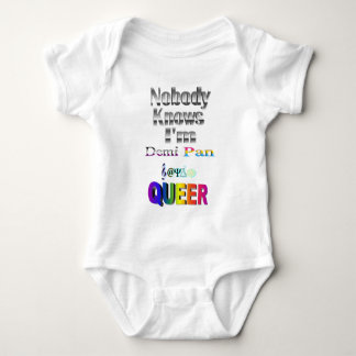 Body Para Bebé Nadie sabe que soy Demi Pan SM Sapio QUEER