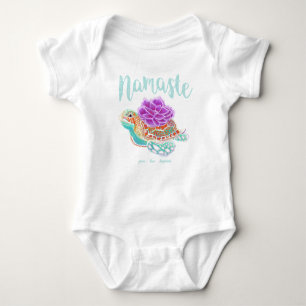 Body Para Bebé Namaste Yoga Sea Turtle Baby Bodysuit